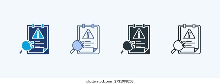 Risk Assessment Multiple Style Icon Collection