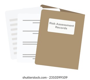 risk assessment records with file documents office files office document records file folder office risk assessment risk document risk details. business details with document.