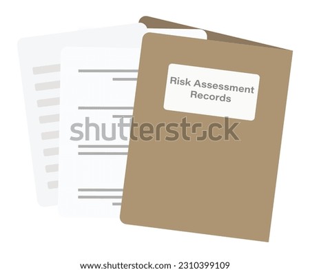 risk assessment records with file documents office files office document records file folder office risk assessment risk document risk details. business details with document.