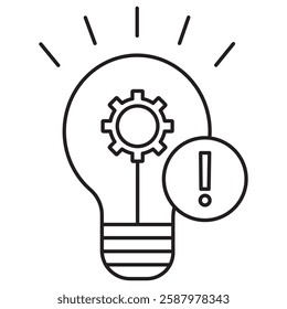 Risk Awareness icon, Proactive Risk Awareness Strategies, Enhancing Risk Awareness for Better Decision-Making, vector