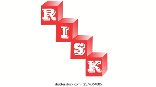 Risk Blocks with white background