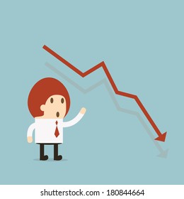 Risk businessman