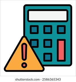 Risk Calculator Icon Element For Design