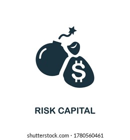 Risk Capital icon. Simple element from risk management collection. Creative Risk Capital icon for web design, templates, infographics and more