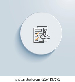 Risk Classification And Reporting Icon Vector Design