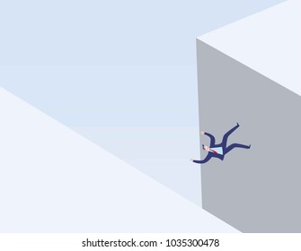 Risk Concepts and Missing Businesses
Demonstrate financial failure,
The market fell, sales were not good,
Vector Illustration Eps10 Cartoon Character Design Flat