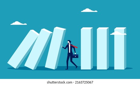 Risk control. Help or consult in doing business. business concept vector illustration
