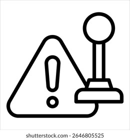 Risk Control Icon Element For Design