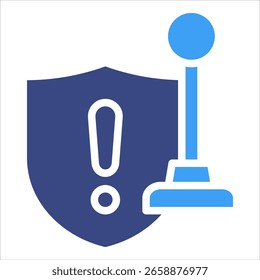 Elemento de icono de control de riesgo para diseño