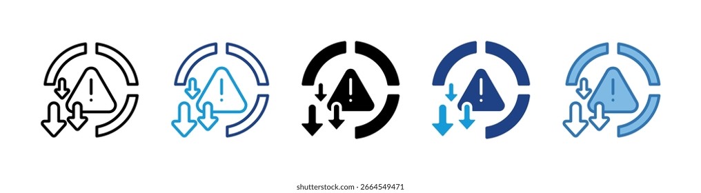 Risikozyklussymbol-Element für Design