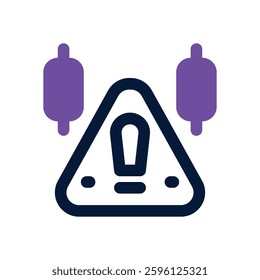 risk dual tone icon. Sleek and modern vector icon for websites, mobile apps, marketing materials, and corporate design. Fully scalable and ready to use.