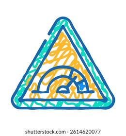 risk esg doodle icon sketch vector. risk esg sign. isolated symbol illustration