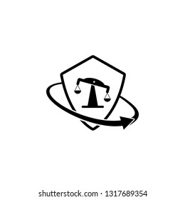 risk evaluation insurance. Element of insurance in shield icon. Premium quality graphic design icon. Signs and symbols collection icon for websites, web design, mobile app