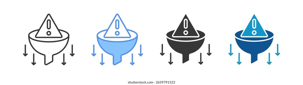 Risk Filtering Multistyle Icon Set collection