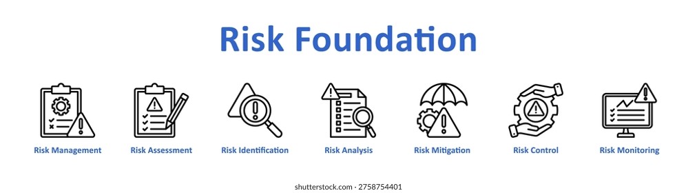 Risk Foundation  Web Banner Icons and Collections