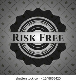 Risk Free dark emblem. Retro