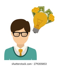 Risk free design over white background, vector illustration