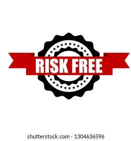 Risk Free emblem - sticker,label.