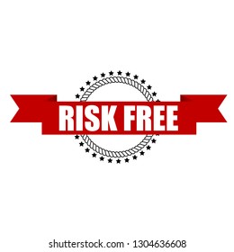 Risk Free emblem - sticker,label.