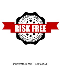 Risk Free emblem - sticker,label.