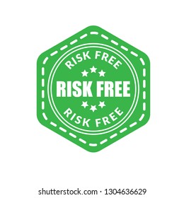 Risk Free emblem - sticker,label.