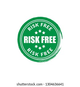 Risk Free emblem - sticker,label.