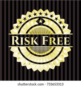 Risk Free gold shiny badge