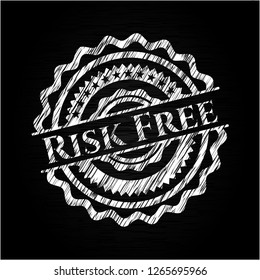 Risk Free on chalkboard