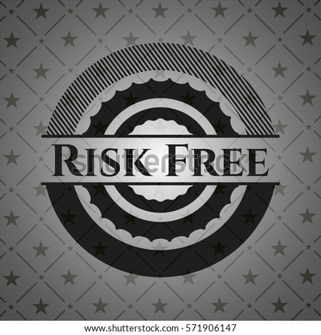 Risk Free realistic black emblem