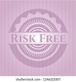 Risk Free Retro Pink Emblem