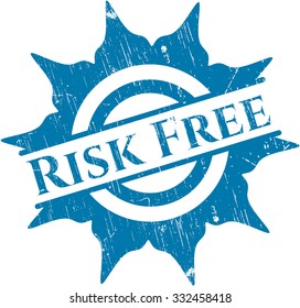 Risk Free rubber grunge texture stamp