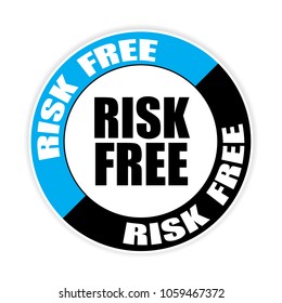  Risk free sticker,vector illustration
