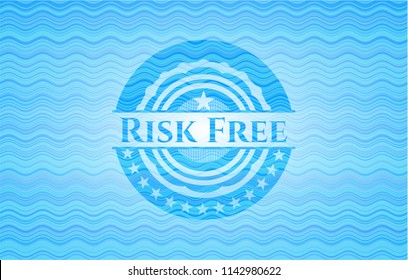 Risk Free water representation emblem.