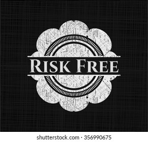 Risk Free written on a blackboard