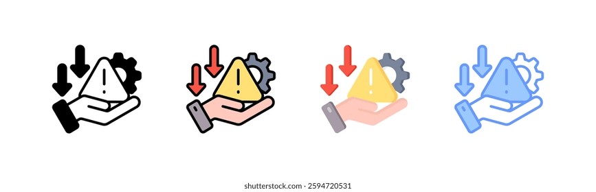 Risk Icon Element For Design