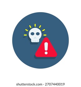 Icono de riesgo Ilustración vectorial plana