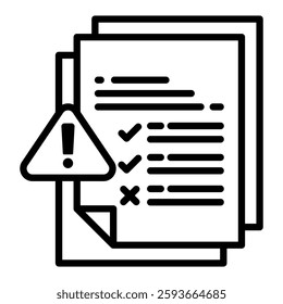 Risk Icon in Glyph Style. Simple Vector Design. Simple Vector Glyph Icon