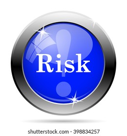 Risk icon. Internet button on white background. EPS10 vector