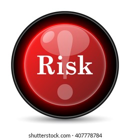 Risk icon. Internet button on white background. EPS10 vector