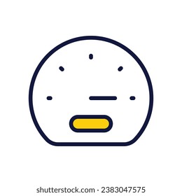 Risk icon isolate white background vector stock illustration.