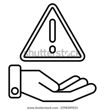 Risk icon in Line style.