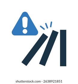 Risk Icon Mixed Vector Illustration