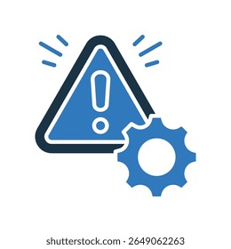 Icono de riesgo Ilustración vectorial mixta