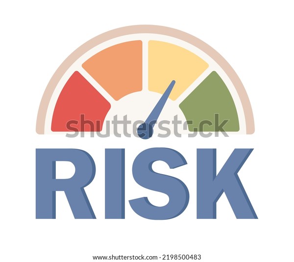 Risk Icon On Speedometer Risk Management Stock Vector (Royalty Free ...