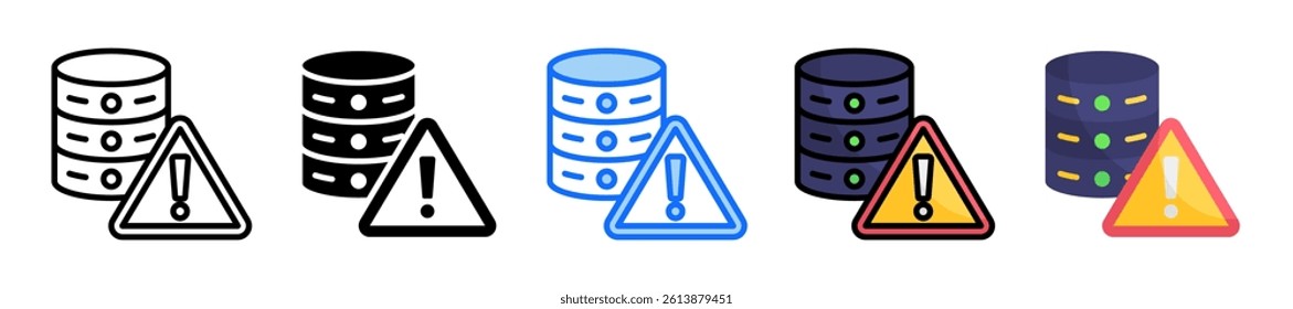 Risk Icon Set Multiple Style Collection