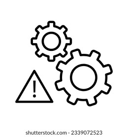 Risk icon vector, flat trendy style illustration on white background..eps