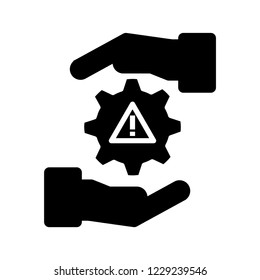 Risk icon vector illustration