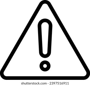 risk icon vector warning sign