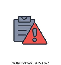 risk icon. vector.Editable stroke.linear style sign for use web design,logo.Symbol illustration.