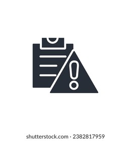 risk icon. vector.Editable stroke.linear style sign for use web design,logo.Symbol illustration.